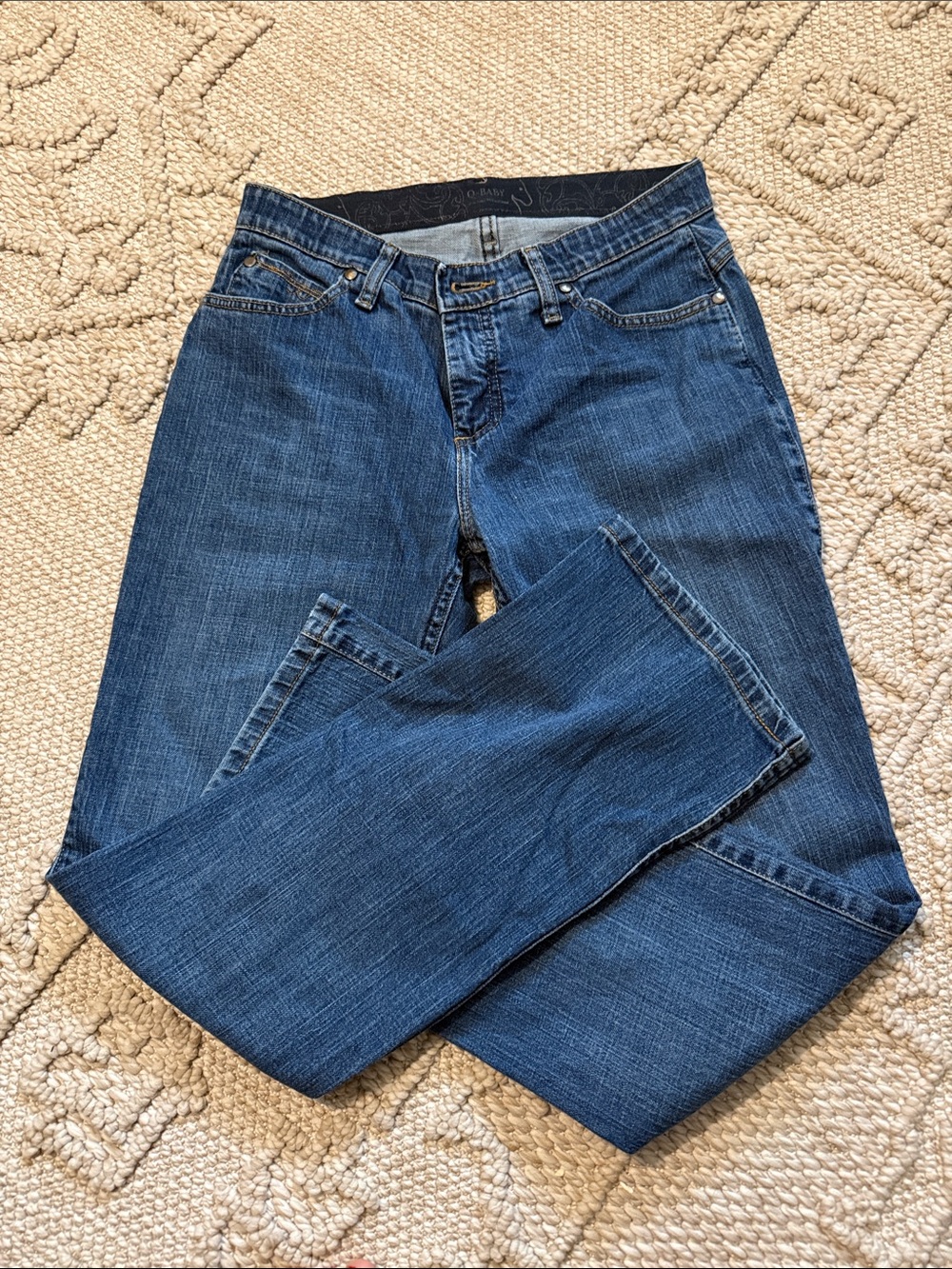 Wrangler Women's Dark Blue Straight Leg Jeans